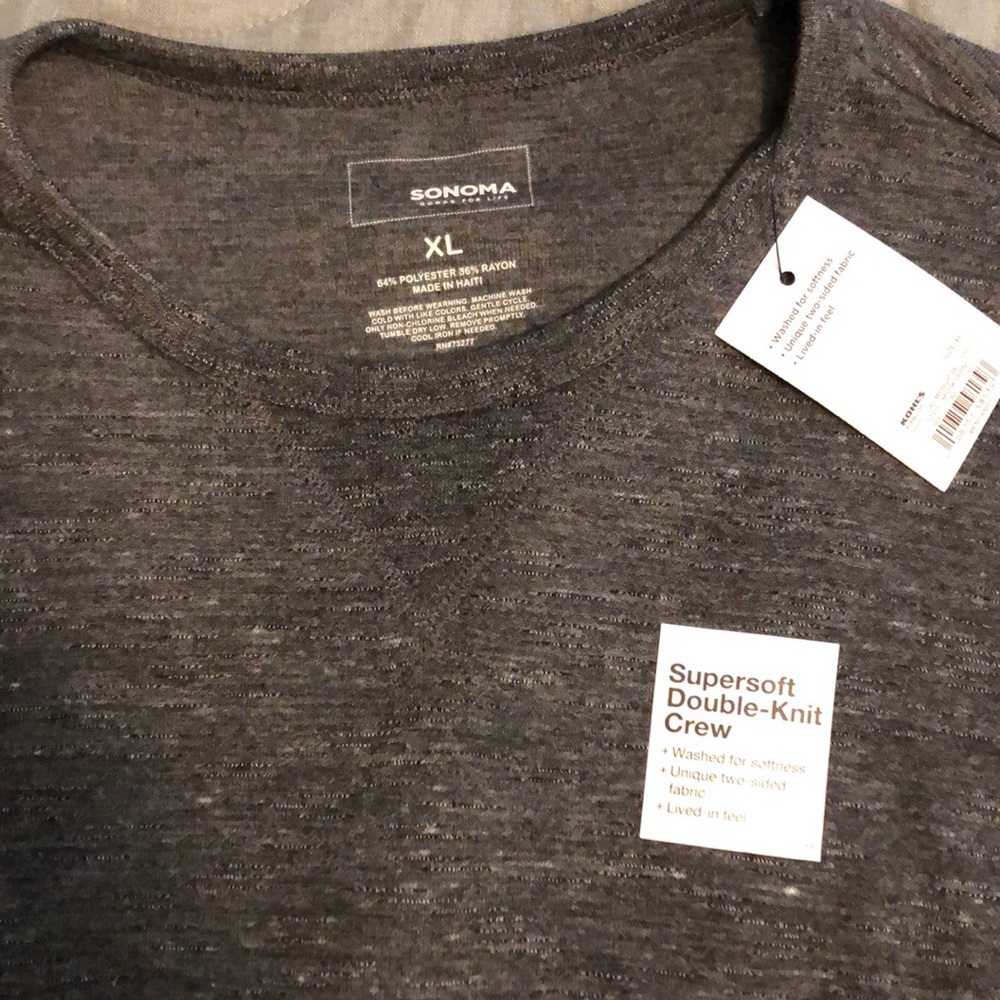 Soft double knit crew shirt